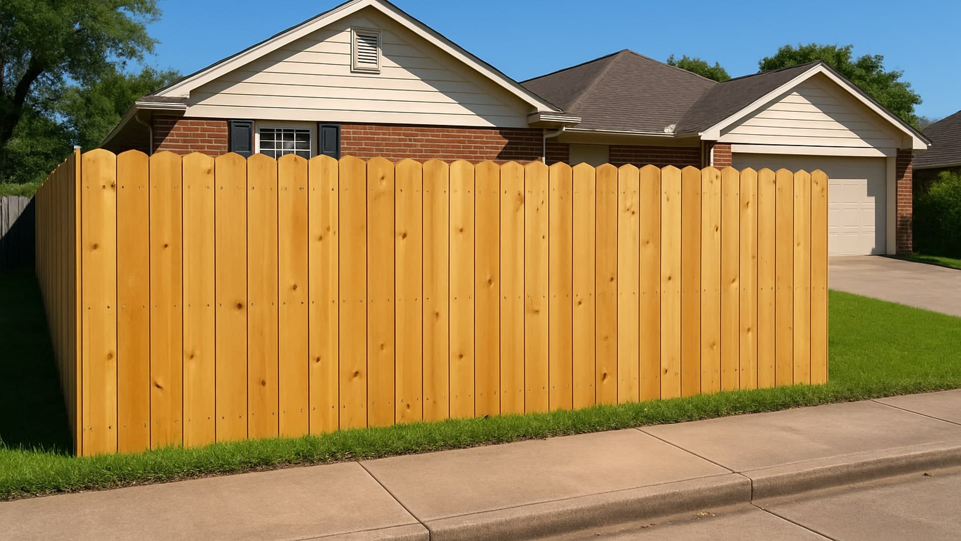 New wooden fence installation in Channelview, TX